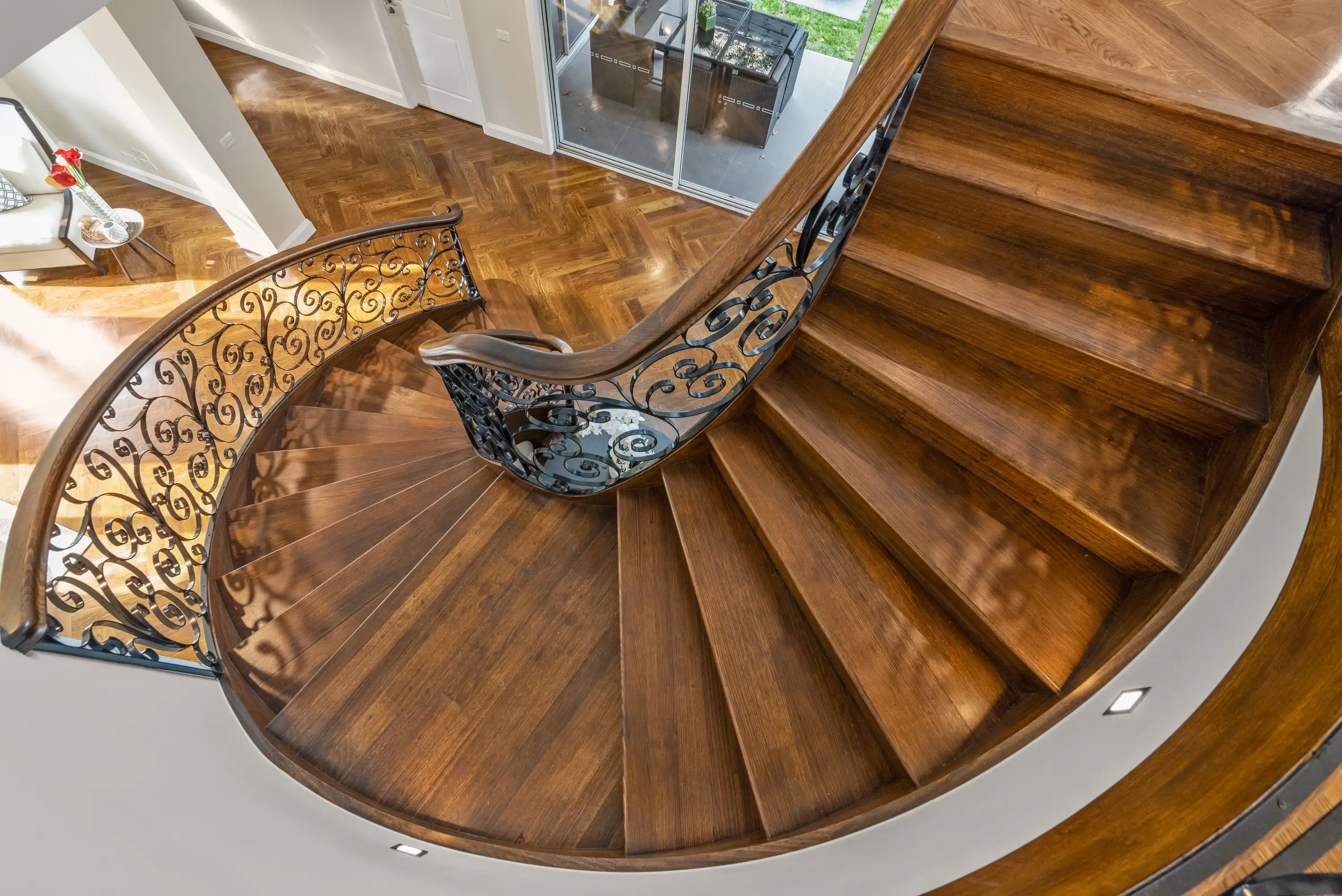 Feature staircase inside a commercial fit-out — Melbourne.